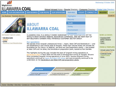 Illawarra Coal Intraner